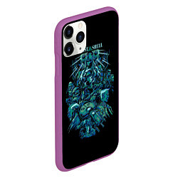 Чехол iPhone 11 Pro матовый Ghost In The Shell 7, цвет: 3D-фиолетовый — фото 2