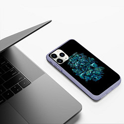 Чехол iPhone 11 Pro матовый Ghost In The Shell 7, цвет: 3D-светло-сиреневый — фото 2