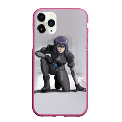 Чехол iPhone 11 Pro матовый Ghost In The Shell 5, цвет: 3D-малиновый