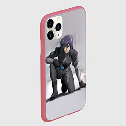 Чехол iPhone 11 Pro матовый Ghost In The Shell 5, цвет: 3D-малиновый — фото 2