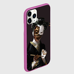 Чехол iPhone 11 Pro матовый Ghost In The Shell 1, цвет: 3D-фиолетовый — фото 2