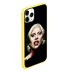 Чехол iPhone 11 Pro матовый Леди Гага, цвет: 3D-желтый — фото 2