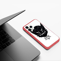 Чехол iPhone 11 Pro матовый Lion: Demon Witch, цвет: 3D-красный — фото 2