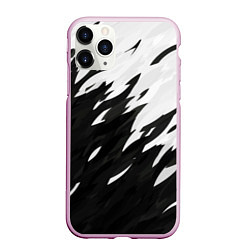 Чехол iPhone 11 Pro матовый Black & white, цвет: 3D-розовый