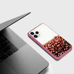 Чехол iPhone 11 Pro матовый Coffee, цвет: 3D-малиновый — фото 2