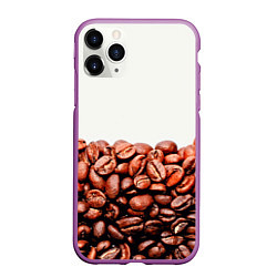 Чехол iPhone 11 Pro матовый Coffee, цвет: 3D-фиолетовый