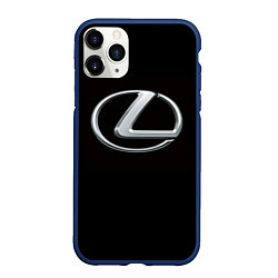 Чехол iPhone 11 Pro матовый Lexus, цвет: 3D-тёмно-синий