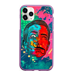 Чехол iPhone 11 Pro матовый Dali Art, цвет: 3D-фиолетовый