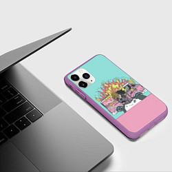 Чехол iPhone 11 Pro матовый XXXTentacion Bus, цвет: 3D-фиолетовый — фото 2