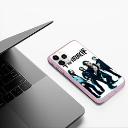 Чехол iPhone 11 Pro матовый Paparoach Band, цвет: 3D-розовый — фото 2