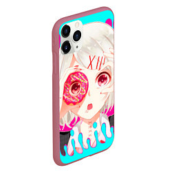 Чехол iPhone 11 Pro матовый Juuzou Suzuya, цвет: 3D-малиновый — фото 2