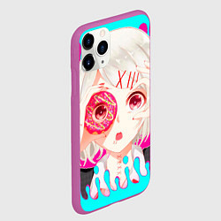 Чехол iPhone 11 Pro матовый Juuzou Suzuya, цвет: 3D-фиолетовый — фото 2
