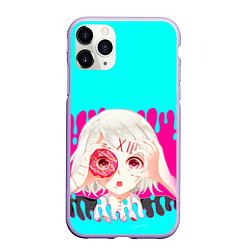 Чехол iPhone 11 Pro матовый Tokyo Ghoul, цвет: 3D-светло-сиреневый