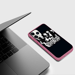 Чехол iPhone 11 Pro матовый Сектор Газа, цвет: 3D-малиновый — фото 2