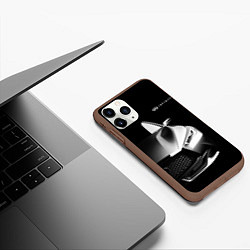 Чехол iPhone 11 Pro матовый Infiniti Sport, цвет: 3D-коричневый — фото 2
