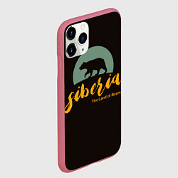 Чехол iPhone 11 Pro матовый Siberia: Land of Bears, цвет: 3D-малиновый — фото 2