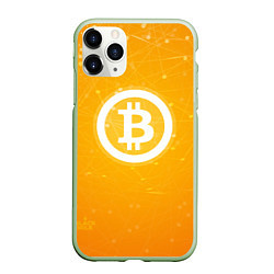 Чехол iPhone 11 Pro матовый Bitcoin Orange