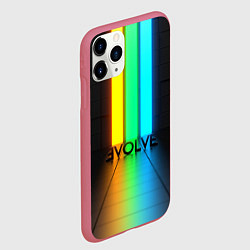 Чехол iPhone 11 Pro матовый Evolve, цвет: 3D-малиновый — фото 2
