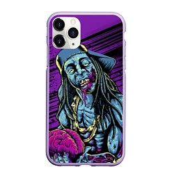 Чехол iPhone 11 Pro матовый Lil Wayne Art, цвет: 3D-светло-сиреневый