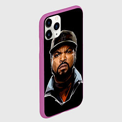 Чехол iPhone 11 Pro матовый Ice Cube, цвет: 3D-фиолетовый — фото 2
