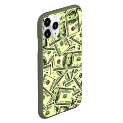 Чехол iPhone 11 Pro матовый Benjamin Franklin, цвет: 3D-темно-зеленый — фото 2