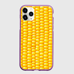 Чехол iPhone 11 Pro матовый Сладкая вареная кукуруза, цвет: 3D-фиолетовый