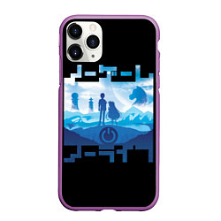 Чехол iPhone 11 Pro матовый No Game No Life, цвет: 3D-фиолетовый