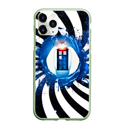 Чехол iPhone 11 Pro матовый Gypno Tardis, цвет: 3D-салатовый