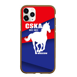 Чехол iPhone 11 Pro матовый CSKA est. 1911, цвет: 3D-коричневый