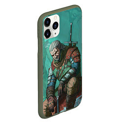 Чехол iPhone 11 Pro матовый Forest, цвет: 3D-темно-зеленый — фото 2