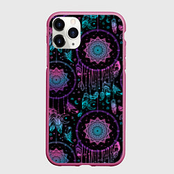 Чехол iPhone 11 Pro матовый Ловцы снов, цвет: 3D-малиновый