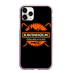 Чехол iPhone 11 Pro матовый Ravenholm, цвет: 3D-розовый