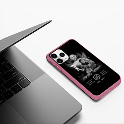 Чехол iPhone 11 Pro матовый Bennington Memories, цвет: 3D-малиновый — фото 2
