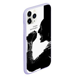 Чехол iPhone 11 Pro матовый Bennington Rock, цвет: 3D-светло-сиреневый — фото 2