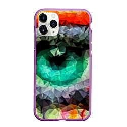 Чехол iPhone 11 Pro матовый Eyes swag, цвет: 3D-фиолетовый