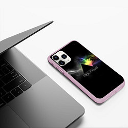 Чехол iPhone 11 Pro матовый Pink Floyd Logo, цвет: 3D-розовый — фото 2