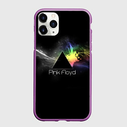 Чехол iPhone 11 Pro матовый Pink Floyd Logo, цвет: 3D-фиолетовый