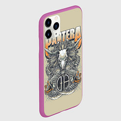 Чехол iPhone 11 Pro матовый Pantera: Wild Goat, цвет: 3D-фиолетовый — фото 2