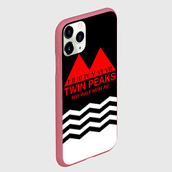Чехол iPhone 11 Pro матовый Fire walk with me, цвет: 3D-малиновый — фото 2