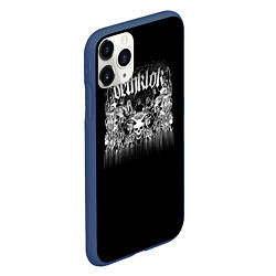 Чехол iPhone 11 Pro матовый Dethklok: Demons, цвет: 3D-тёмно-синий — фото 2