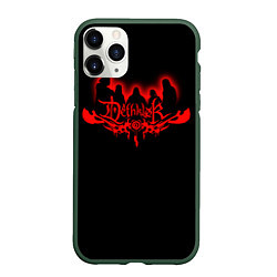 Чехол iPhone 11 Pro матовый Dethklok, цвет: 3D-темно-зеленый