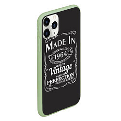 Чехол iPhone 11 Pro матовый Сделано в 1964, цвет: 3D-салатовый — фото 2