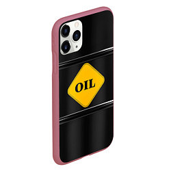 Чехол iPhone 11 Pro матовый Oil, цвет: 3D-малиновый — фото 2