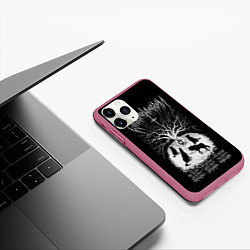 Чехол iPhone 11 Pro матовый Wolves in the Throne Room, цвет: 3D-малиновый — фото 2