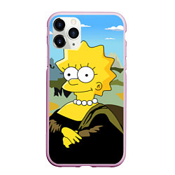 Чехол iPhone 11 Pro матовый Mona Liza, цвет: 3D-розовый