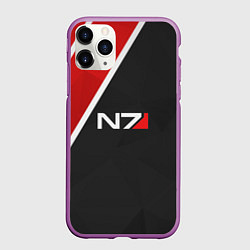 Чехол iPhone 11 Pro матовый N7 Space, цвет: 3D-фиолетовый