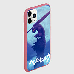 Чехол iPhone 11 Pro матовый Berserk Night, цвет: 3D-малиновый — фото 2