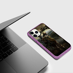 Чехол iPhone 11 Pro матовый STALKER: Call of Pripyat, цвет: 3D-фиолетовый — фото 2