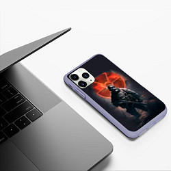 Чехол iPhone 11 Pro матовый STALKER: Red Sun, цвет: 3D-светло-сиреневый — фото 2