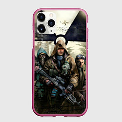 Чехол iPhone 11 Pro матовый STALKER: Radioactive, цвет: 3D-малиновый